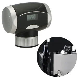 Cheqo® Elektrische Vacuüm Wijnstopper met Thermometer - Wijn Vacuüm Pomp - Wijnkurk - Wijn Thermometer - Wijn Pomp