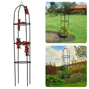 Cheqo® Metalen Klimrek voor Planten - Plantenklimrek - Klimplanten Ondersteuning - Duurzaam Metaal