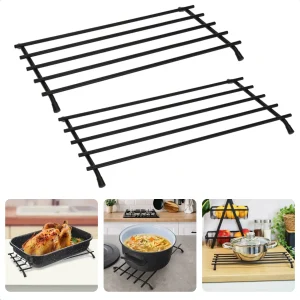 Cheqo® Hittebestendige Pannenonderzetters - Panonderzetters - Onderzetters voor Pannen - Set van 2 - 35x20cm - Krasbestendig - Pannen Onderzetter