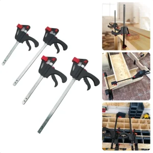 Cheqo® 4-Delige Lijmtangenset - Lijmklemmen - 2x150mm & 2x300mm - Lijm Klemmen - Hobbyklemmen